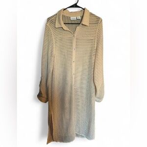 Haute Hippie Tan Knit Swim Coverup